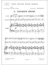 Nous jouons pour maman - n° 6 : Chanson nègre - Alexandre Tansman